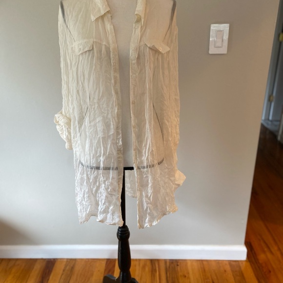 Sheer button down shirt by SHARTS size XL - Picture 3 of 5